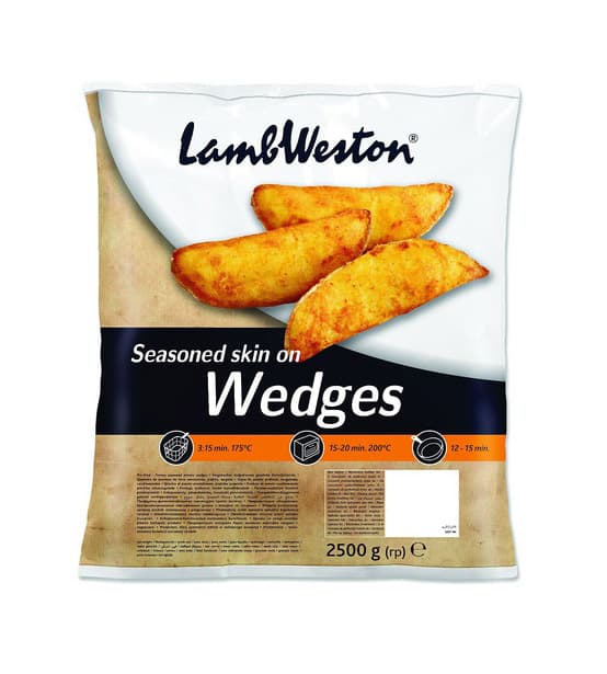 Lamb Weston Seasoned Skin On Wedges 2.5kg