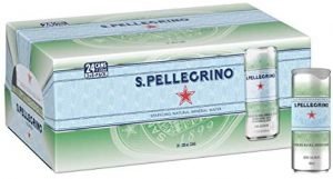 San Pellegrino Carbonated Natural Mineral Water, 330 ml x 24 Cans